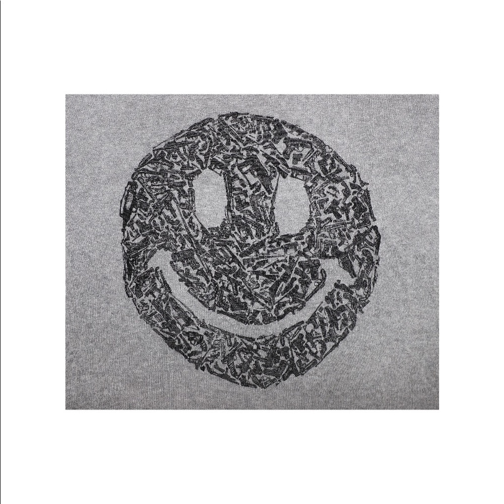 Lauren Moshi Heather Grey Sweater w/ Print - Picture 3 of 3
